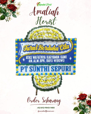 Papan Bunga Duka di Teling Bawah